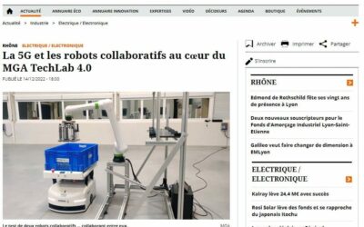 Le TechLab 4.0 et son réseau privé 5G dans la presse aujourd’hui !